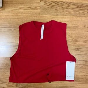 Lululemon adapt to you tank, red, size 8, new with tags